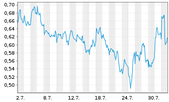 Chart Mini Future Long Shell - 1 mois