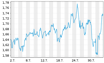 Chart Mini Future Short Shell - 1 Monat