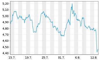 Chart Mini Future Short Nike - 1 mois