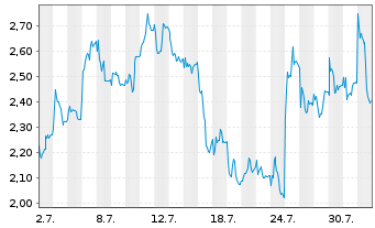 Chart Mini Future Long Siltronic - 1 mois