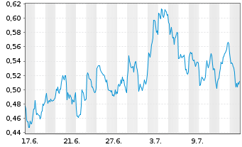 Chart Mini Future Long BHP - 1 mois