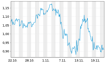 Chart Mini Future Short RENK - 1 Monat