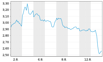 Chart Mini Future Short Nike - 1 Monat