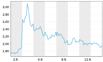 Chart Mini Future Short Bitcoin Group - 1 Month