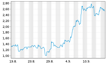 Chart Mini Future Long NIO - 1 mois