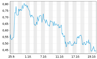 Chart Mini Future Long Verbio Vereinigte Bioenergie - 1 Month