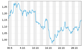 Chart Mini Future Short Micron - 1 Monat