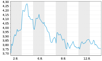 Chart Mini Future Short BAWAG - 1 mois