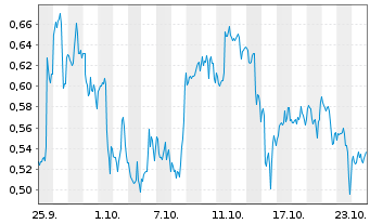 Chart Mini Future Long Intel - 1 mois