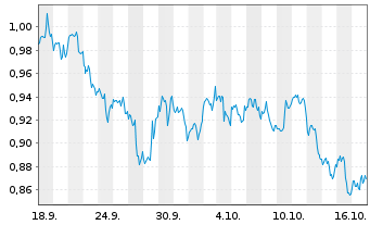 Chart Mini Future Short 3M - 1 Monat