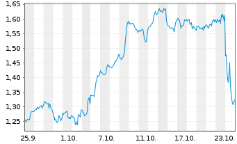 Chart Mini Future Long IBM - 1 Month