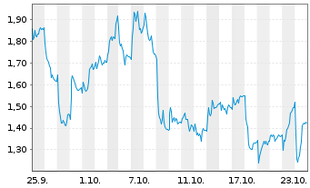 Chart Mini Future Short Continental - 1 mois