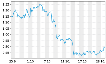 Chart Mini Future Short Carnival - 1 Monat