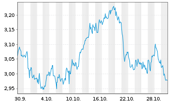 Chart Mini Future Long Allianz - 1 Monat