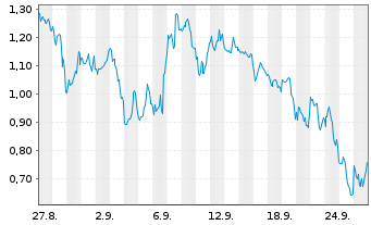 Chart Mini Future Long AMC - 1 mois