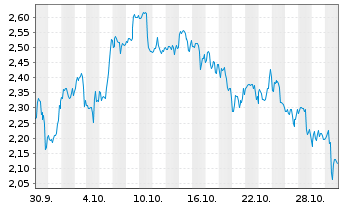 Chart Mini Future Short AMC - 1 Monat