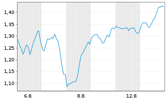 Chart Mini Future Long Broadcom - 1 Monat