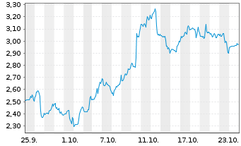 Chart Mini Future Long CrowdStrike Holdings - 1 Month