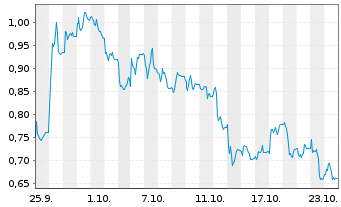 Chart Mini Future Long Verbio Vereinigte Bioenergie - 1 mois