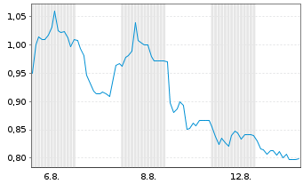 Chart Mini Future Short Northern Data - 1 Monat