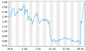 Chart Mini Future Long Tesla - 1 Monat