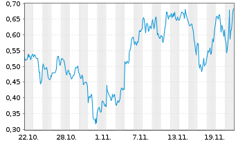 Chart Mini Future Long NVIDIA - 1 Monat