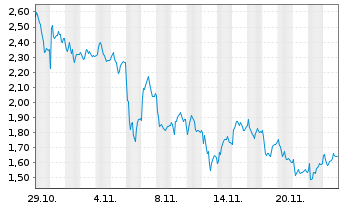 Chart Mini Future Long Volkswagen - 1 Monat