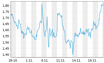 Chart Mini Future Long Muenchener Rueck - 1 Monat