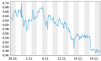 Chart Mini Future Long AIXTRON - 1 Monat