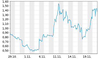 Chart Mini Future Long Marathon Digital Holdings - 1 Monat