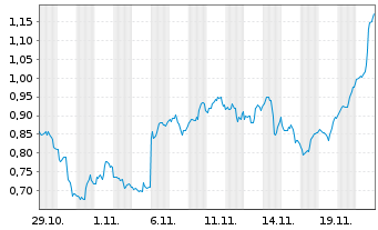 Chart Mini Future Long IBM - 1 Monat