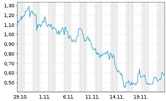 Chart Mini Future Long Standard Lithium - 1 mois