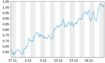 Chart Mini Future Long Apple - 1 Monat