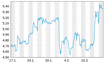 Chart Mini Future Long Volkswagen - 1 Monat