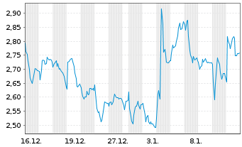 Chart Mini Future Long Porsche - 1 Monat