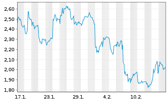 Chart Mini Future Long Porsche - 1 Monat