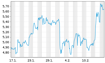 Chart Mini Future Long Volkswagen - 1 Monat