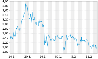 Chart Mini Future Long Microstrategy - 1 Monat