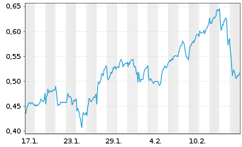 Chart Mini Future Long freenet - 1 Month