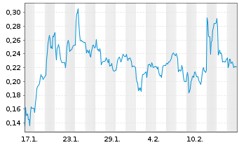 Chart Mini Future Long Verbio Vereinigte Bioenergie - 1 Monat