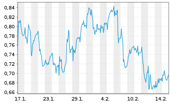 Chart Mini Future Long RWE - 1 Monat