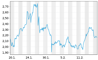 Chart Mini Future Long LVMH - 1 Month