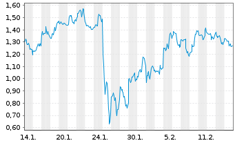 Chart Mini Future Long Broadcom - 1 Monat