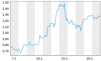 Chart Mini Future Short AMC - 1 Monat