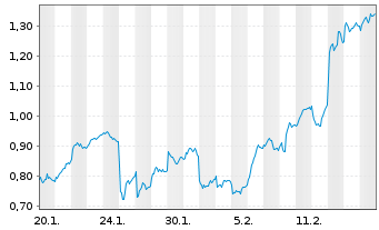 Chart Mini Future Long Siemens - 1 Month