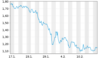 Chart Mini Future Short Visa - 1 Monat