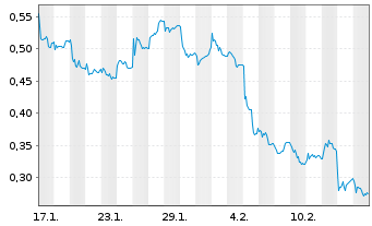 Chart Mini Future Short FinTech Group - 1 Month