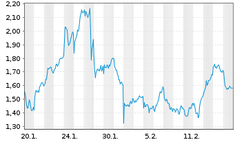 Chart Mini Future Long LVMH - 1 Month