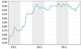 Chart Mini Future Long Adyen - 1 Monat