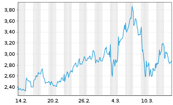 Chart Mini Future Long BAWAG - 1 Monat